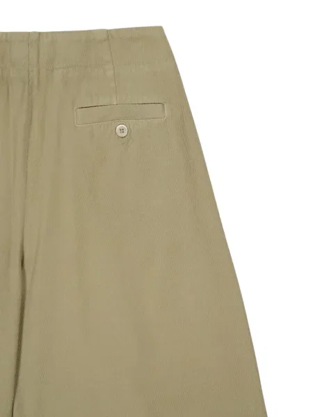 Pantaloni 120% Lino plisate verde
