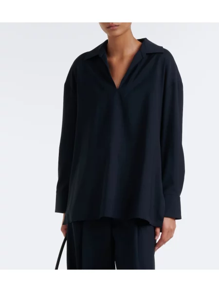 Bluză 's Max Mara de lână albastru