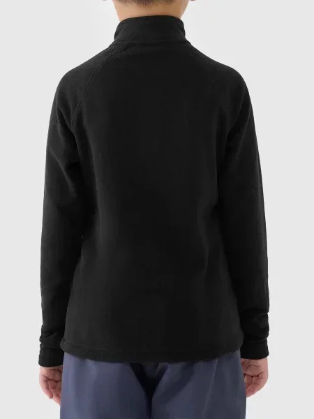 Gyerek fleece melegítő felső 4f fekete
