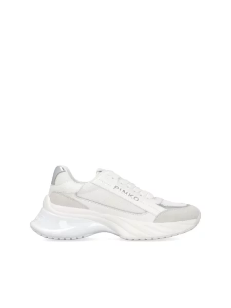 Sneakersy Pinko zamszowe białe