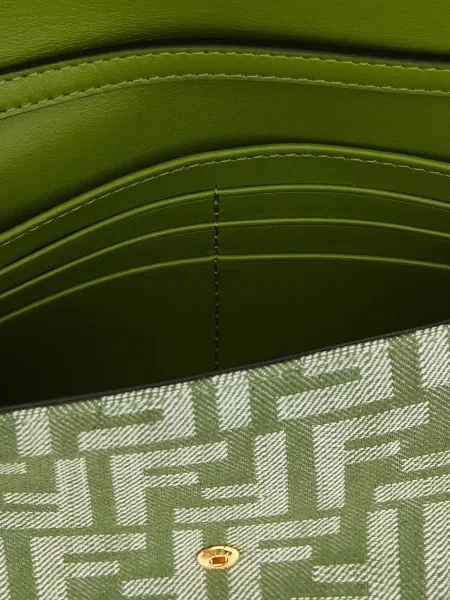 Τσάντα baguette Fendi Baguette ζακάρ πράσινο