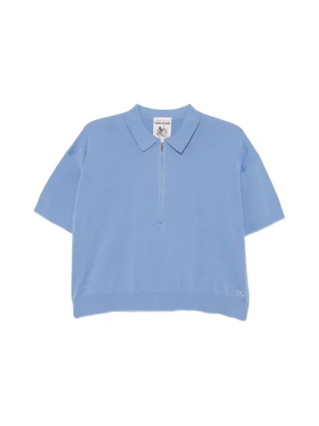 Koszulka polo Semicouture niebieska