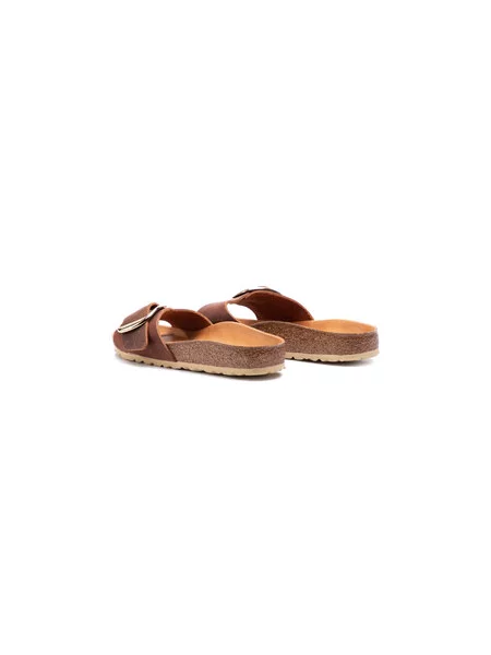 Pantofle Birkenstock s přezkou hnědé