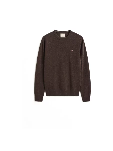 Sweter Gant wełniany brązowy
