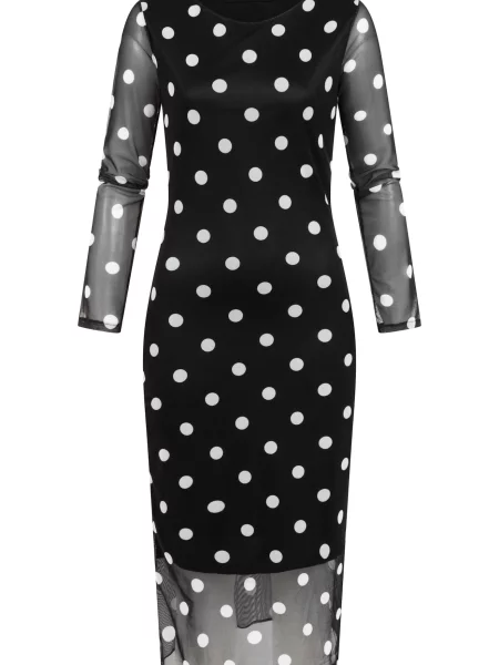 Rochie negru alb