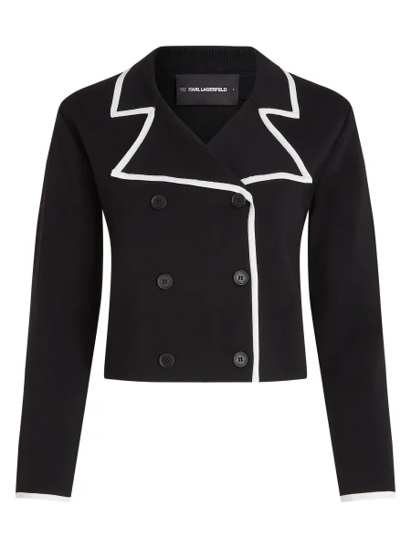 Karl Lagerfeld Kardigan crna bijela