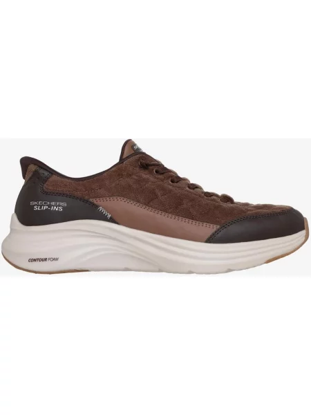 Buty do biegania Skechers Contour Foam Cordelux Slip-Ins kasztanowy 40 brązowy