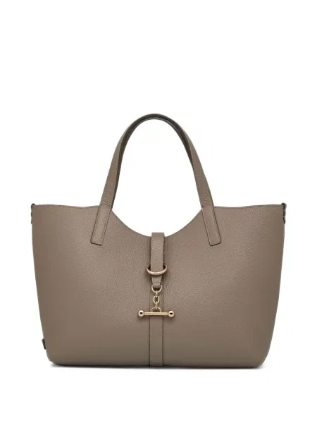 Geantă shopper Strathberry din piele gri