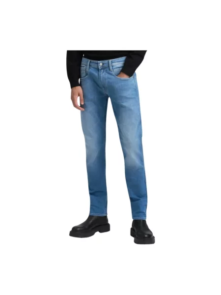 Jeansy Replay Anbass niebieskie