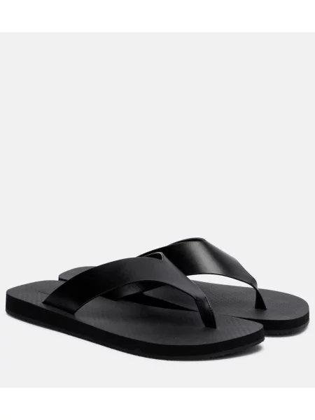 Chiloți tanga The Row din piele negru