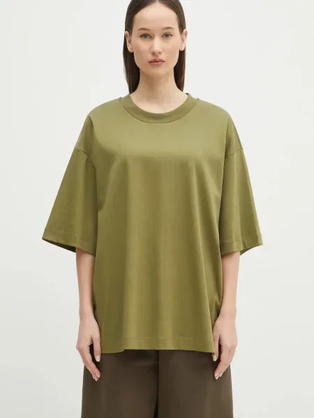 Футболка Pangaia однотонний зелений