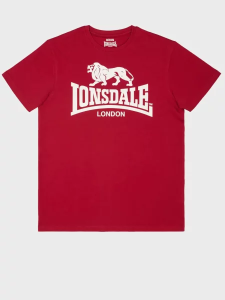 Футболка Lonsdale з автографом червона