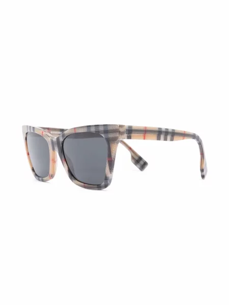 Kostkované retro sluneční brýle kočičí oko Burberry Eyewear