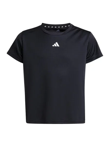 Koszulka dziewczęca adidas Essentials Regular Fit Logo czarna