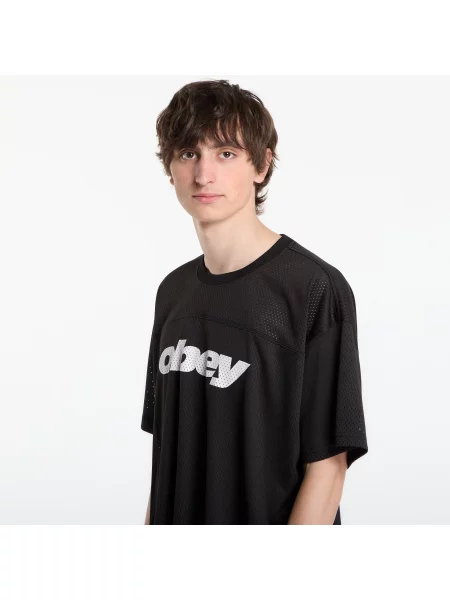 T-shirt OBEY Practice Jersey Ss Black M μαύρο