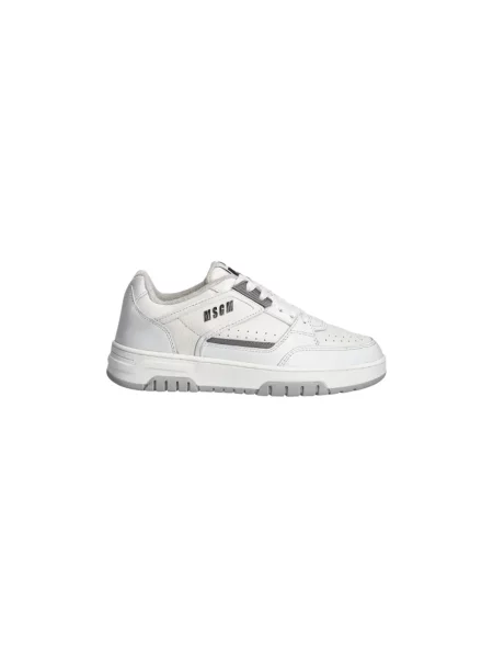 MSGM sneakersy skórzane biały
