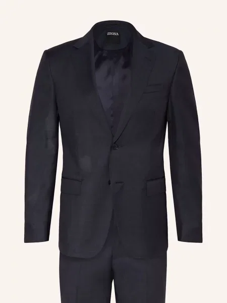 Zegna Garnitur Tailored Fit blau granatowy