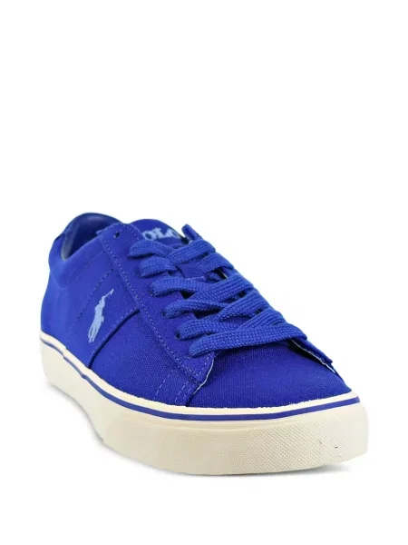 Slip-on камуфлажни маратонки Polo Ralph Lauren с дантела черно