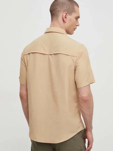 Košile The North Face Sequoia regular s klasickým límcem béžová