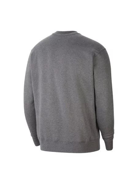 Mikina bez kapuce Nike s kulatým výstřihem šedá