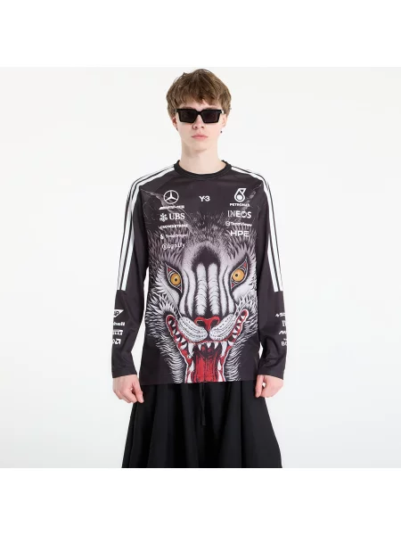 Tričko s dlouhým rukávem Y-3 s dlouhými rukávy jersey černé