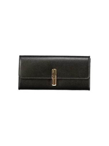 Portfel Furla elegancki skórzany czarny