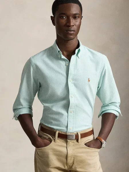 Polo Ralph Lauren cămașă pentru bărbați verde