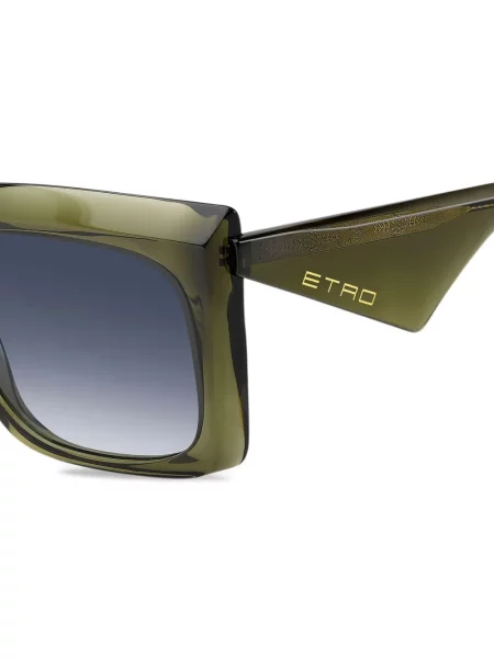 Ochelari de soare Etro cu imprimeu geometric verde