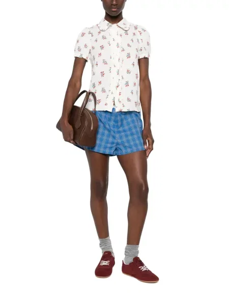 Bluză N°21 cu model floral cu imagine alb