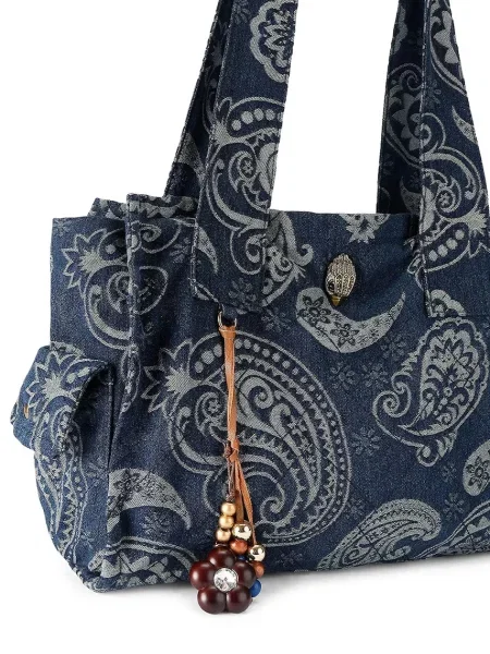 Geantă shopper Kurt Geiger London albastru
