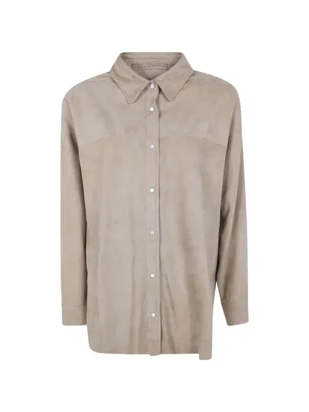 Koszula Salvatore Santoro z frędzli skórzana