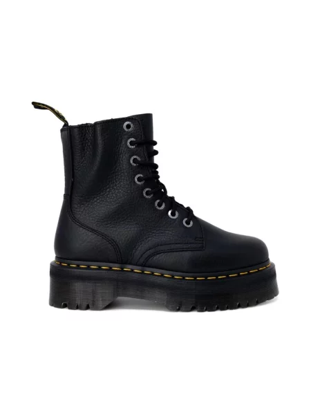 Botki Dr. Martens skórzane na platformie czarne