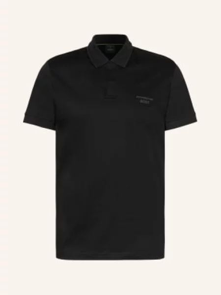 Boss Polo Tričko Z Džerzeje Spirit 70 Regular Fit černá