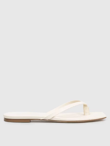 Кожаные шлепанцы Aeyde бежевые