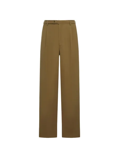Pantaloni Giorgio Armani plisate maro
