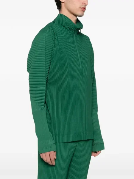 Πλισέ μπλούζα Homme Plissé Issey Miyake πράσινο