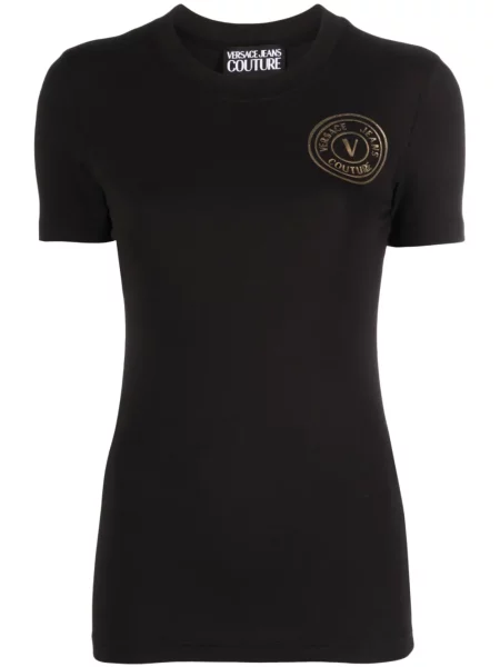 Tricou Versace Jeans Couture cu imagine negru