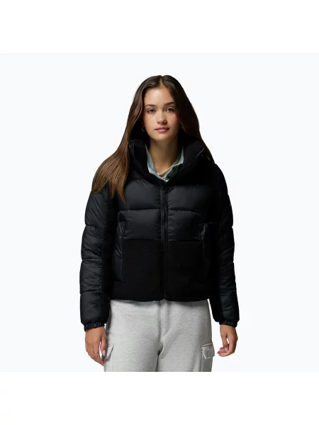 Geacă hibrid pentru femei Columbia Leadbetter Point II Sherpa Hybrid black negru