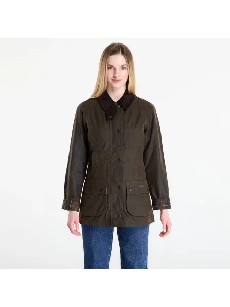 Bunda Barbour Classic Beadnell Wax Jacket Olive 12 olivový