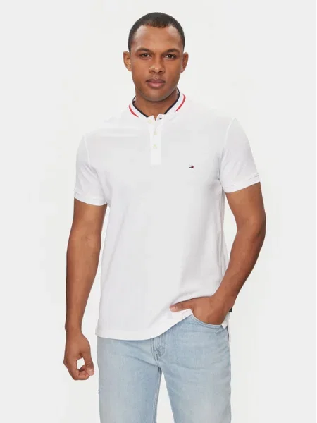 Tommy Hilfiger Polo Mao Slim Fit λευκό
