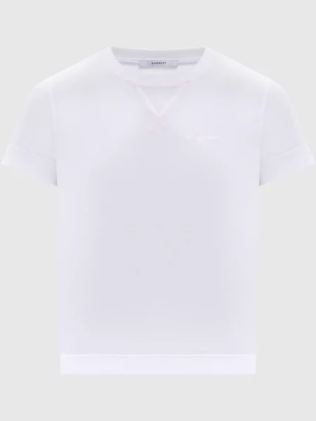 Футболка з вишивкою логотипа Givenchy біла