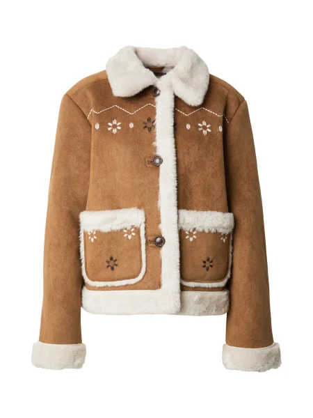 HOLLISTER Geacă de primăvară-toamnă maro / maro pueblo alb