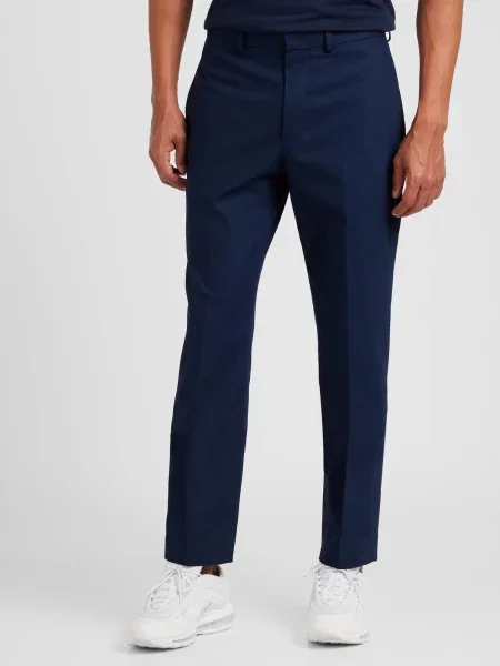 TOPMAN Pantaloni cu dungă bleumarin