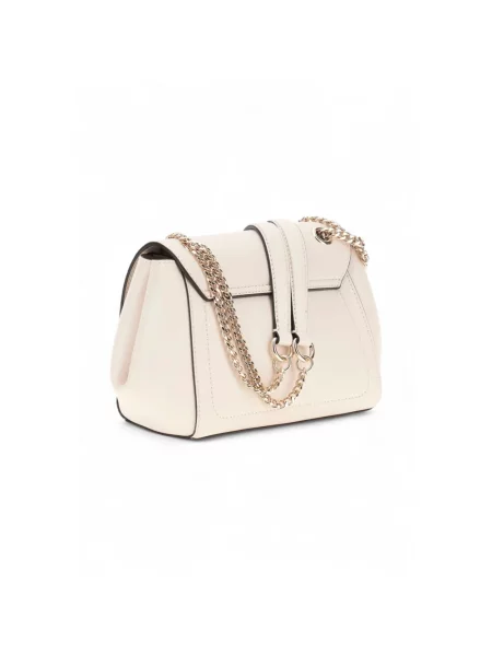 Lniana torebka crossbody Guess biała