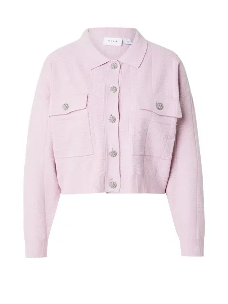 VILA Geacă tricotată VIJULISA mov liliachiu