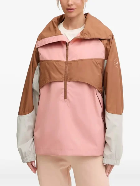 Geacă Adidas By Stella Mccartney de jumătate de fermoar roz