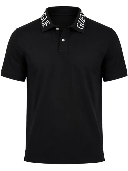 Tricou polo Guess cu imagine negru