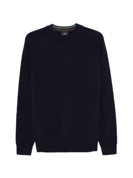 Pulover Ps Paul Smith cu decolteu rotund albastru