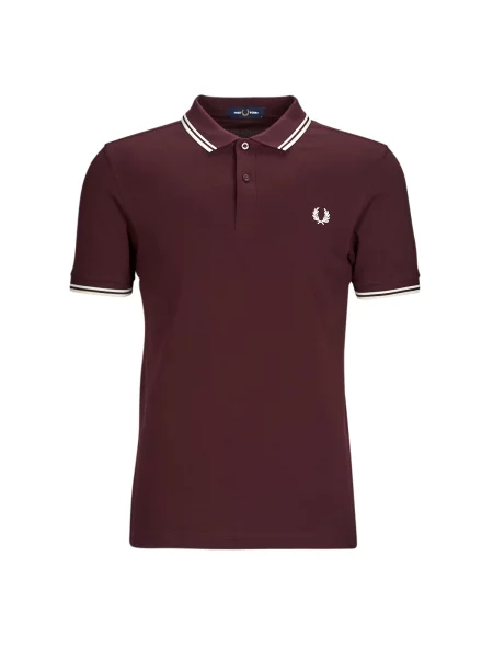 Polo majica Fred Perry s kratkimi rokavi rdeča
