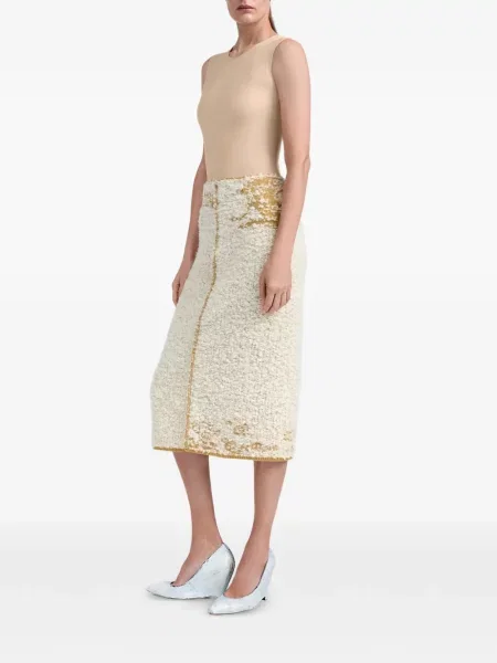 Fustă midi Maison Margiela tricotate